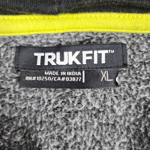 Trukfit Hoodie Mens XL Black Lil Wayne Hip Hop All Over Spellout Logo Sweatshirt - Picture 3 of 7